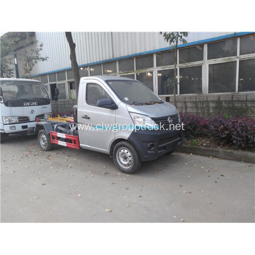 Changan 4x2 waste trash removable bin garbage truck